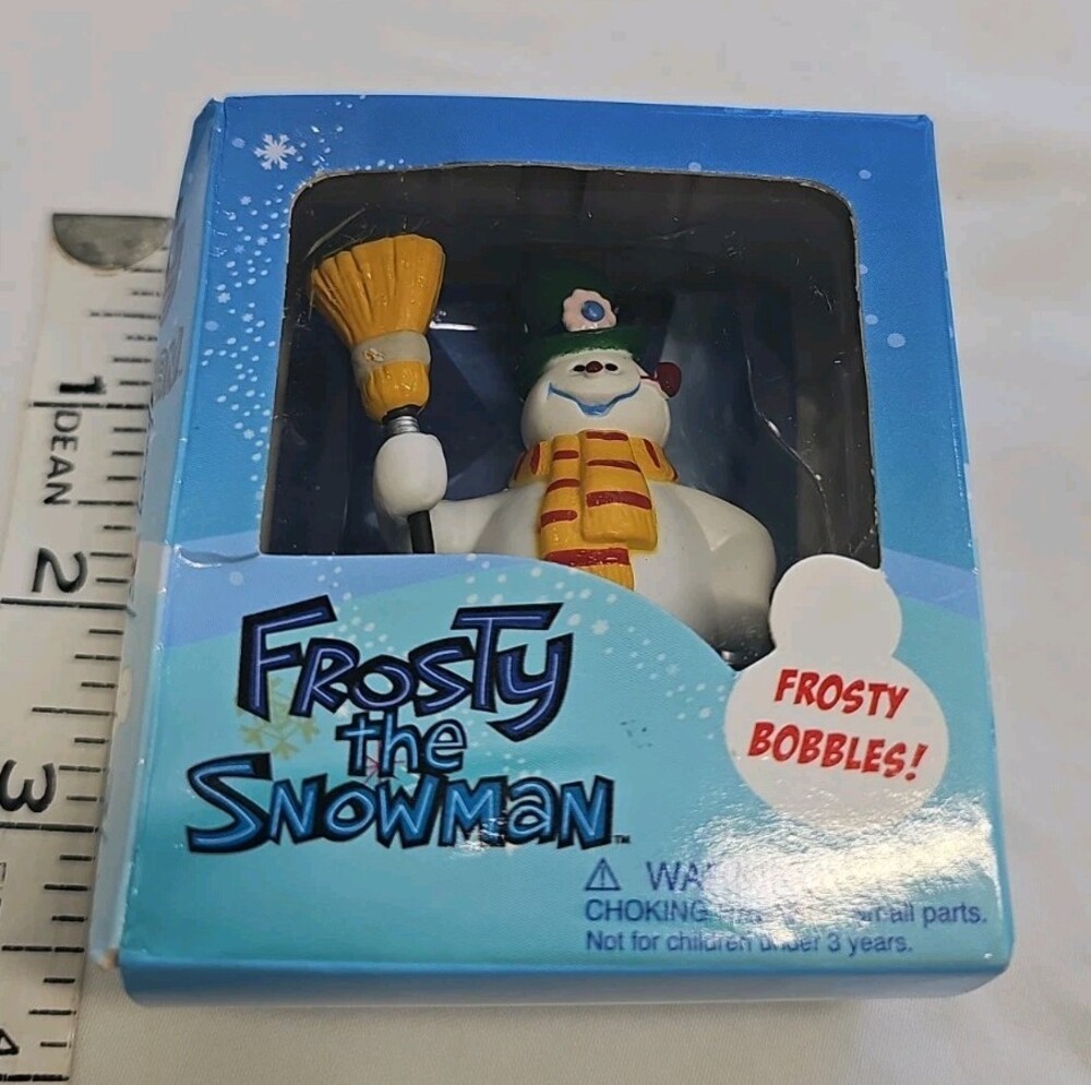 Set Of 2 Frosty the Snowman Mini Bobble 2.5in Running Press 2008 W/ Mini Book - Picture 7 of 7